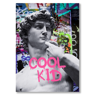 Cool kids – Quadro su tela pop art geometrico moderno verticale