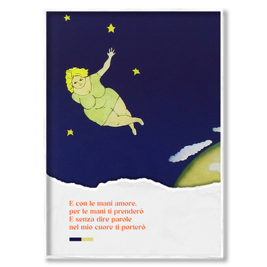 Sogno d'amore – Quadro su tela musica verticale