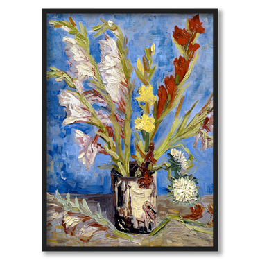 Eleganti gladioli – Quadro su tela fiori verticale