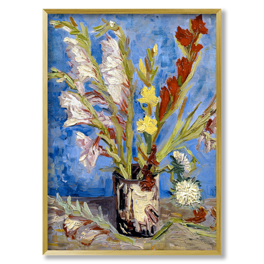 Eleganti gladioli – Quadro su tela fiori verticale