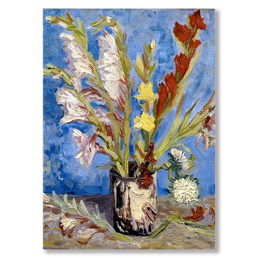 Eleganti gladioli – Quadro su tela fiori verticale