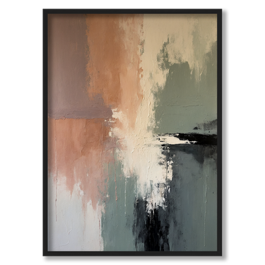 Equilibrio pastello – Quadro su tela astratto moderno verticale