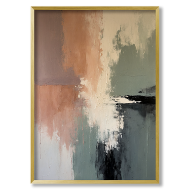 Equilibrio pastello – Quadro su tela astratto moderno verticale