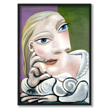La faccia Picasso – Quadro su tela riproduzione d'arte donna verticale