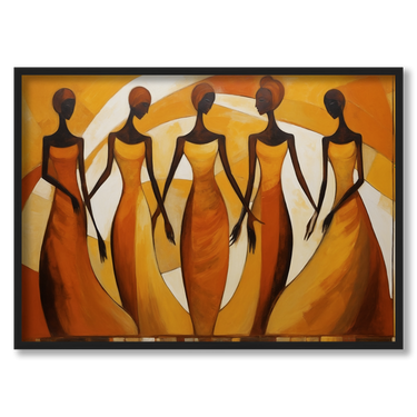 Female – Quadro su tela astratto donna moderno orizzontale
