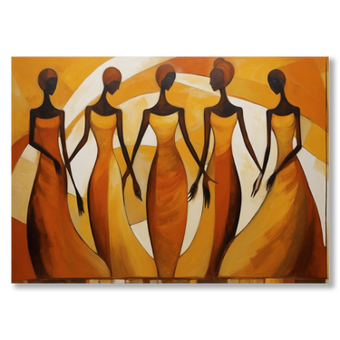 Female – Quadro su tela astratto donna moderno orizzontale