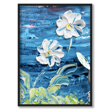 Fiori di oceano – Quadro su tela fiori verticale