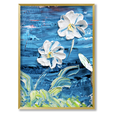 Fiori di oceano – Quadro su tela fiori verticale