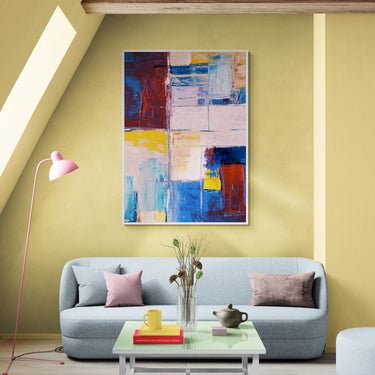 Flusso di tonalità – Quadro su tela astratto moderno verticale