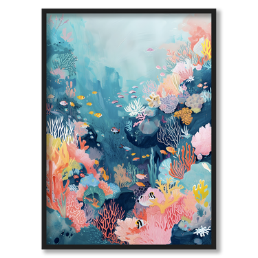 Giardino sommerso – Quadro su tela animali verticale