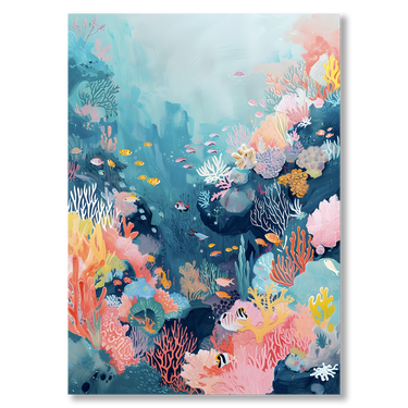 Giardino sommerso – Quadro su tela animali verticale