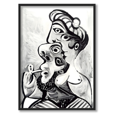 Homme et femme Picasso – Quadro su tela riproduzione d'arte verticale