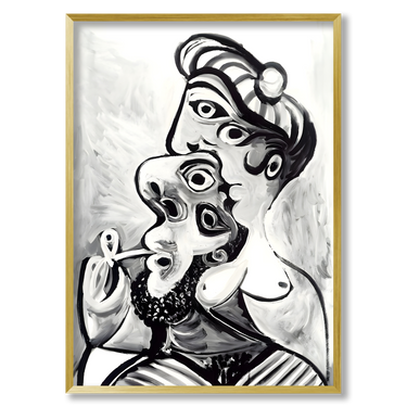 Homme et femme Picasso – Quadro su tela riproduzione d'arte verticale