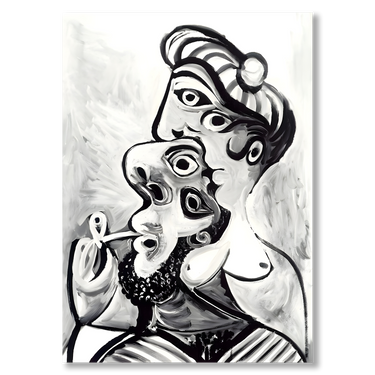 Homme et femme Picasso – Quadro su tela riproduzione d'arte verticale