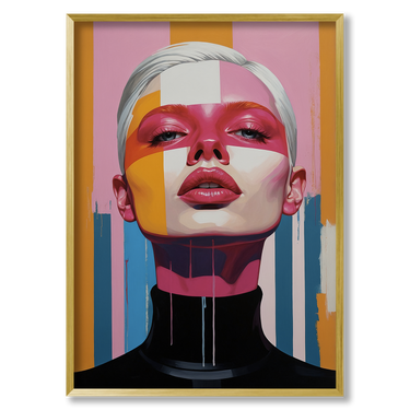 Identità rubata – Quadro su tela donna verticale