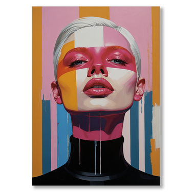 Identità rubata – Quadro su tela donna verticale