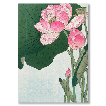 Il cuore del loto – Quadro su tela fiori verticale