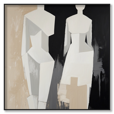Insieme – Quadro su tela astratto pop art moderno quadrato