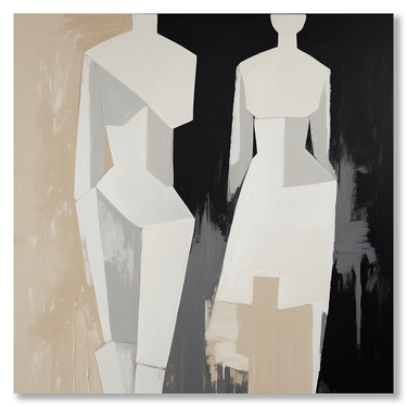 Insieme – Quadro su tela astratto pop art moderno quadrato