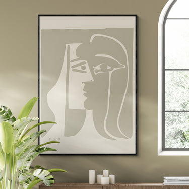 Introspezione Picasso – Quadro su tela riproduzione d'arte donna verticale