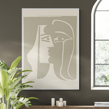 Introspezione Picasso – Quadro su tela riproduzione d'arte donna verticale
