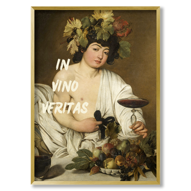 In vino veritas – Quadro su tela geometrico moderno verticale