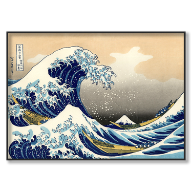 La Grande Onda – Quadro su tela riproduzione d'arte street art moderno orizzontale