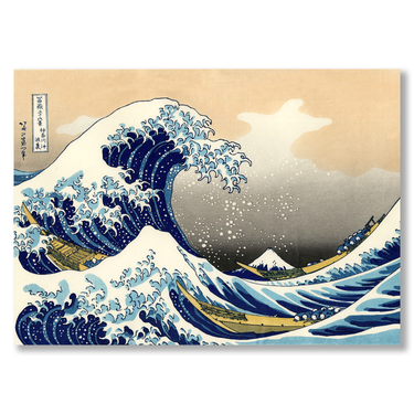 La Grande Onda – Quadro su tela riproduzione d'arte street art moderno orizzontale