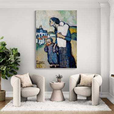 La Mare Picasso – Quadro su tela riproduzione d'arte donna verticale