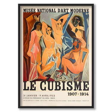 Le cubisme – Quadro su tela riproduzione d'arte donna verticale