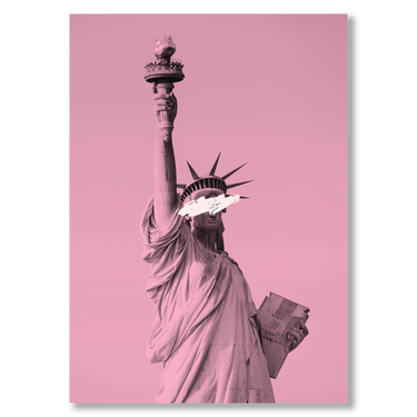Libertà 2.0 – Quadro su tela pop art geometrico moderno verticale
