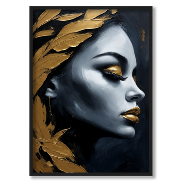 Mistero nella notte – Quadro su tela donna verticale