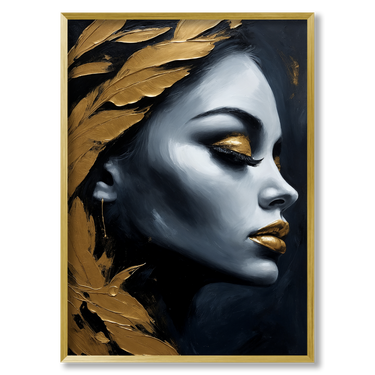 Mistero nella notte – Quadro su tela donna verticale