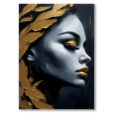 Mistero nella notte – Quadro su tela donna verticale