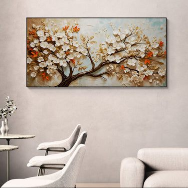 Il Canto dei Rami – Quadro su tela astratto fiori moderno orizzontale