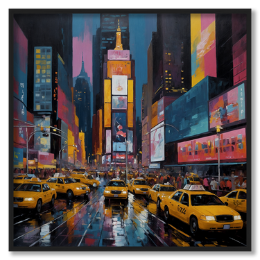 My New York – Quadro su tela pittorico quadrato
