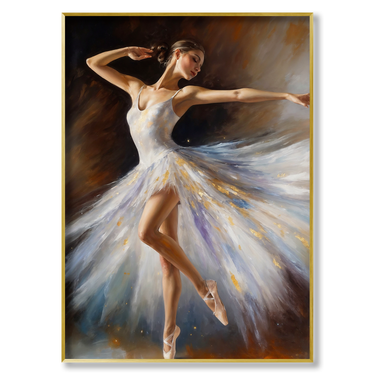 Notturno in movimento – Quadro su tela pop art donna moderno verticale