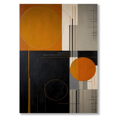 Orizzonte lontano – Quadro su tela astratto moderno verticale