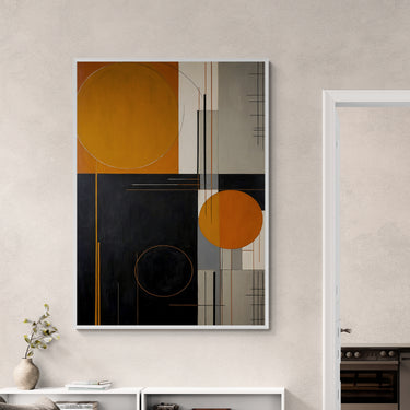 Orizzonte lontano – Quadro su tela astratto moderno verticale