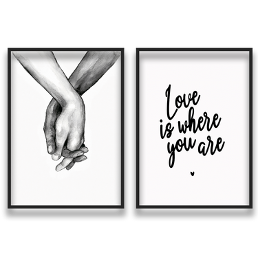 Amore Infinito – Quadro su tela in 2 pezzi moderno