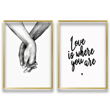 Amore Infinito – Quadro su tela in 2 pezzi moderno