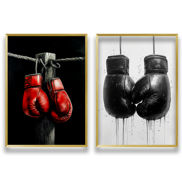 L'Ultimo Round – Quadro su tela in 2 pezzi motivazionale