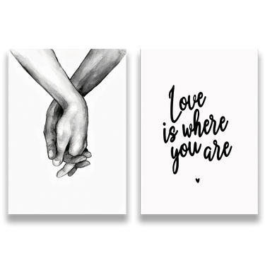 Amore Infinito – Quadro su tela in 2 pezzi moderno
