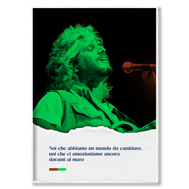 Noi, il mondo e il mare – Quadro su tela musica verticale