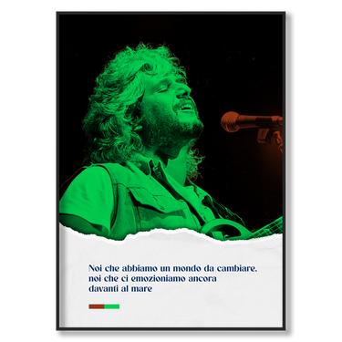 Noi, il mondo e il mare – Quadro su tela musica verticale