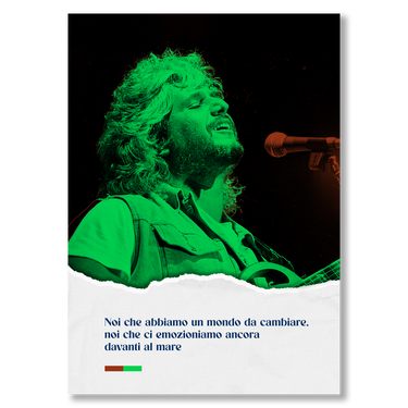 Noi, il mondo e il mare – Quadro su tela musica verticale