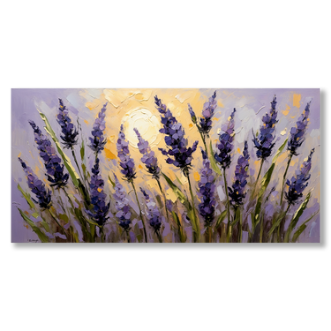 Profumo di lavanda – Quadro su tela fiori orizzontale