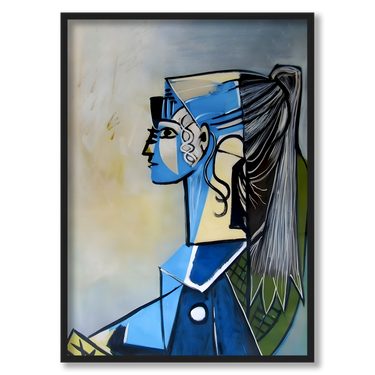 Ritratto di Sylvette Picasso – Quadro su tela riproduzione d'arte donna verticale