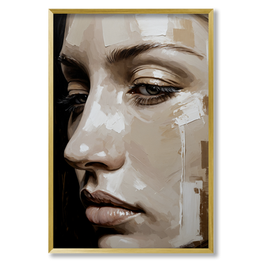 Luce e ombra – Quadro su tela donna verticale