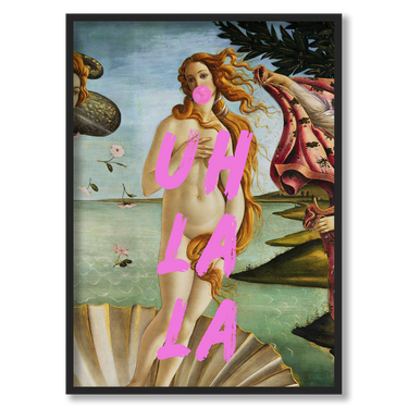 Uh la la – Quadro su tela pop art geometrico moderno verticale
